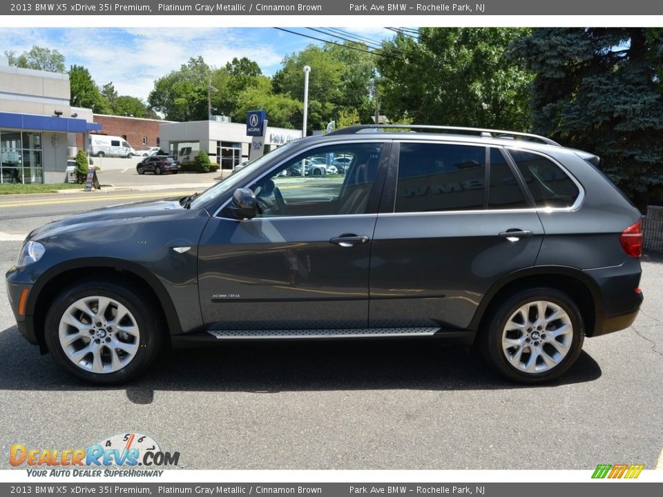 2013 BMW X5 xDrive 35i Premium Platinum Gray Metallic / Cinnamon Brown Photo #5