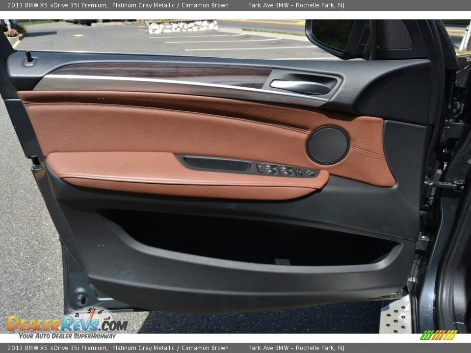 2013 BMW X5 xDrive 35i Premium Platinum Gray Metallic / Cinnamon Brown Photo #8