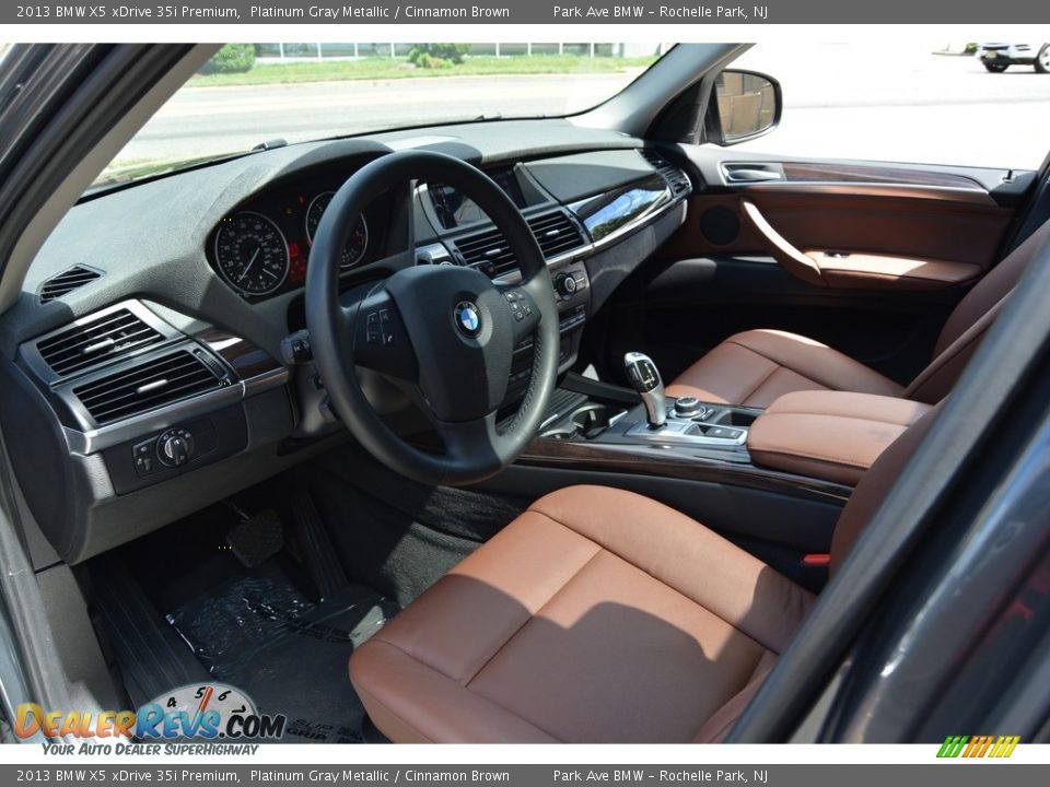 2013 BMW X5 xDrive 35i Premium Platinum Gray Metallic / Cinnamon Brown Photo #10