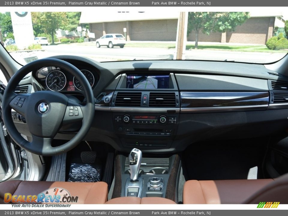 2013 BMW X5 xDrive 35i Premium Platinum Gray Metallic / Cinnamon Brown Photo #15