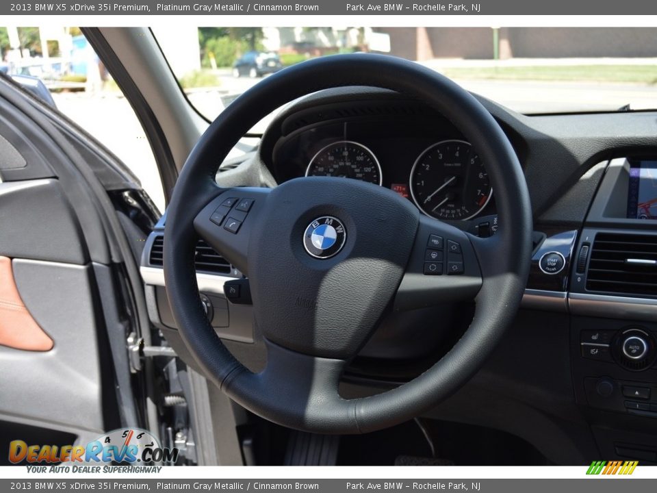 2013 BMW X5 xDrive 35i Premium Platinum Gray Metallic / Cinnamon Brown Photo #17