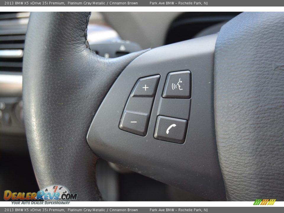 2013 BMW X5 xDrive 35i Premium Platinum Gray Metallic / Cinnamon Brown Photo #18