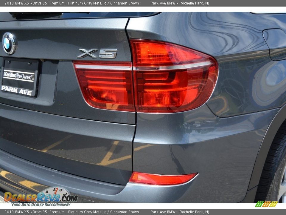 2013 BMW X5 xDrive 35i Premium Platinum Gray Metallic / Cinnamon Brown Photo #22