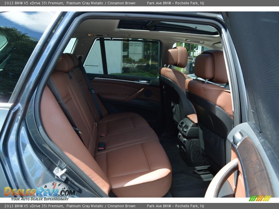 2013 BMW X5 xDrive 35i Premium Platinum Gray Metallic / Cinnamon Brown Photo #24