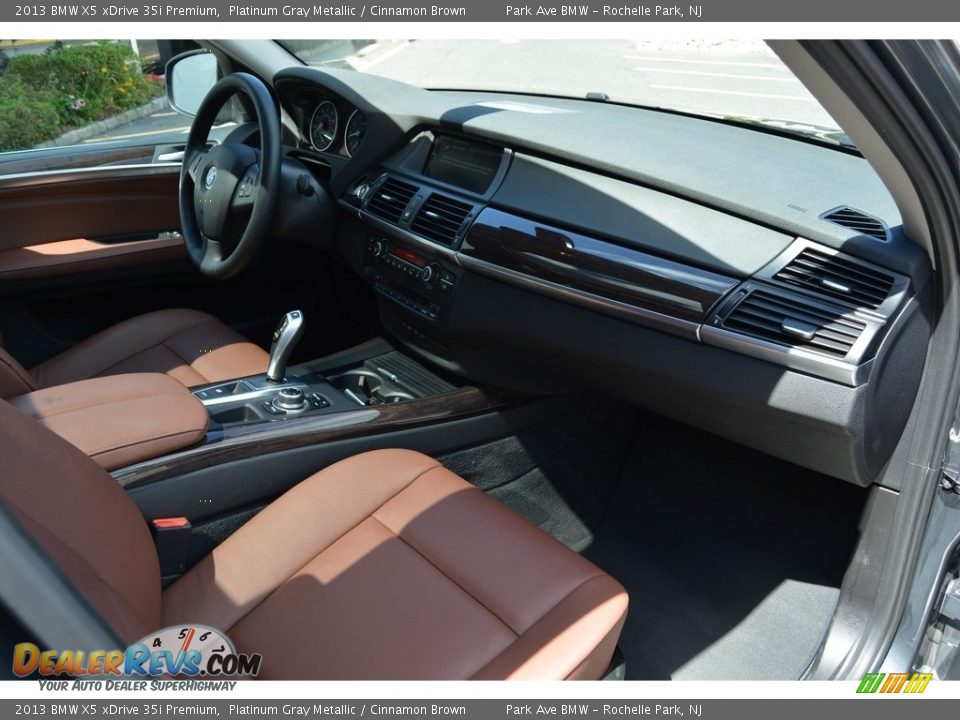 2013 BMW X5 xDrive 35i Premium Platinum Gray Metallic / Cinnamon Brown Photo #26