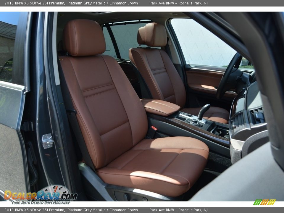 2013 BMW X5 xDrive 35i Premium Platinum Gray Metallic / Cinnamon Brown Photo #28