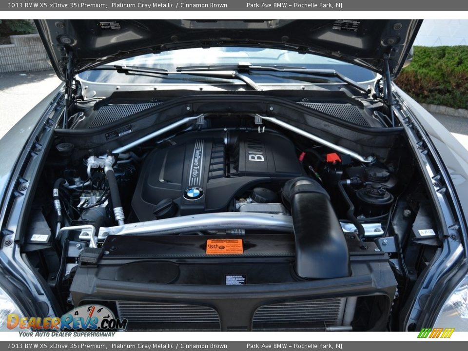 2013 BMW X5 xDrive 35i Premium Platinum Gray Metallic / Cinnamon Brown Photo #29