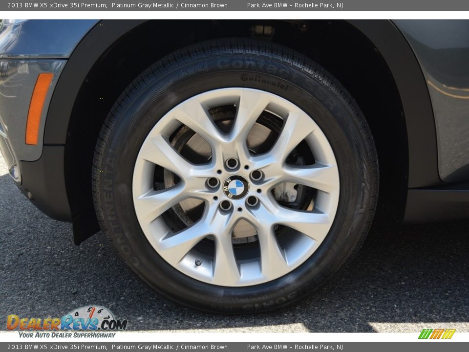 2013 BMW X5 xDrive 35i Premium Platinum Gray Metallic / Cinnamon Brown Photo #31