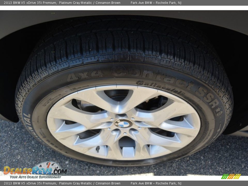 2013 BMW X5 xDrive 35i Premium Platinum Gray Metallic / Cinnamon Brown Photo #32