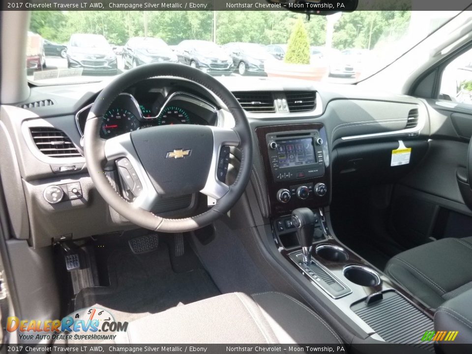 2017 Chevrolet Traverse LT AWD Champagne Silver Metallic / Ebony Photo #13