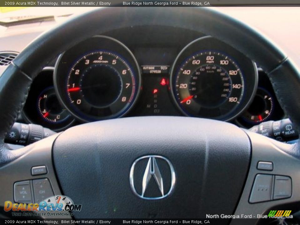 2009 Acura MDX Technology Billet Silver Metallic / Ebony Photo #20