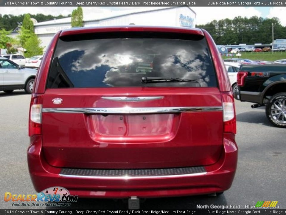 2014 Chrysler Town & Country Touring Deep Cherry Red Crystal Pearl / Dark Frost Beige/Medium Frost Beige Photo #4