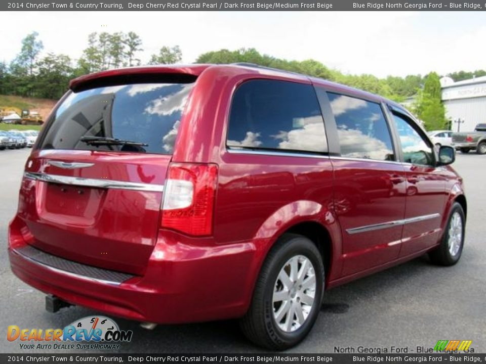 2014 Chrysler Town & Country Touring Deep Cherry Red Crystal Pearl / Dark Frost Beige/Medium Frost Beige Photo #5