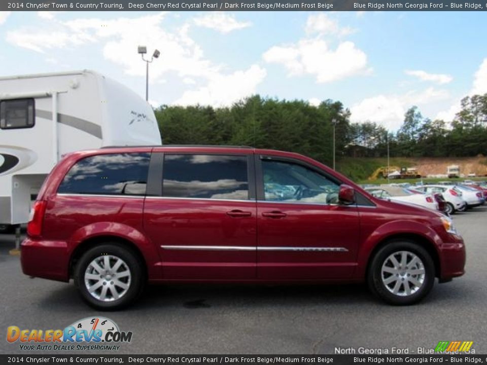2014 Chrysler Town & Country Touring Deep Cherry Red Crystal Pearl / Dark Frost Beige/Medium Frost Beige Photo #6