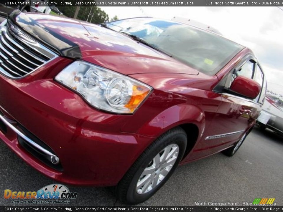 2014 Chrysler Town & Country Touring Deep Cherry Red Crystal Pearl / Dark Frost Beige/Medium Frost Beige Photo #34