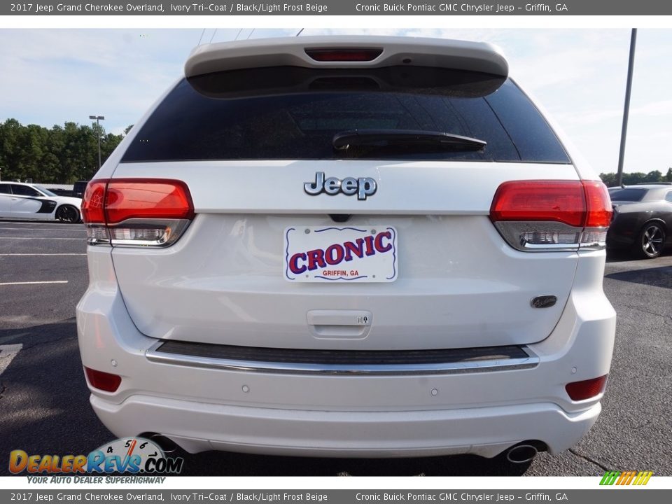 2017 Jeep Grand Cherokee Overland Ivory Tri-Coat / Black/Light Frost Beige Photo #6