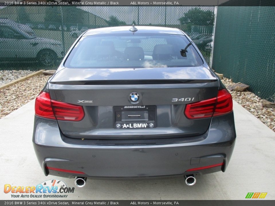 2016 BMW 3 Series 340i xDrive Sedan Mineral Grey Metallic / Black Photo #9
