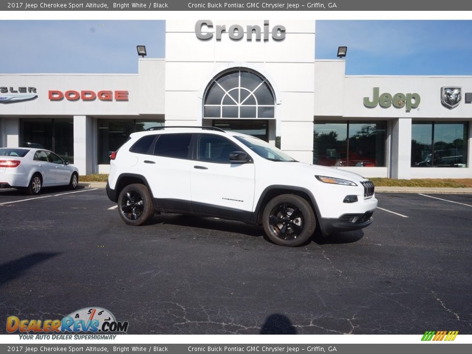 2017 Jeep Cherokee Sport Altitude Bright White / Black Photo #1