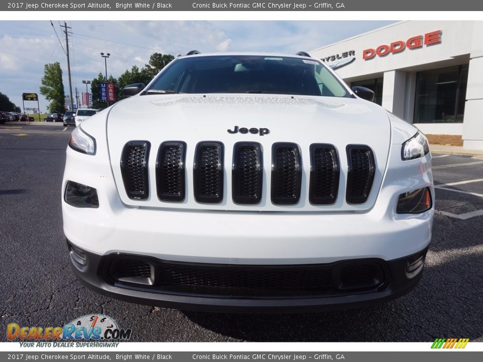 2017 Jeep Cherokee Sport Altitude Bright White / Black Photo #2