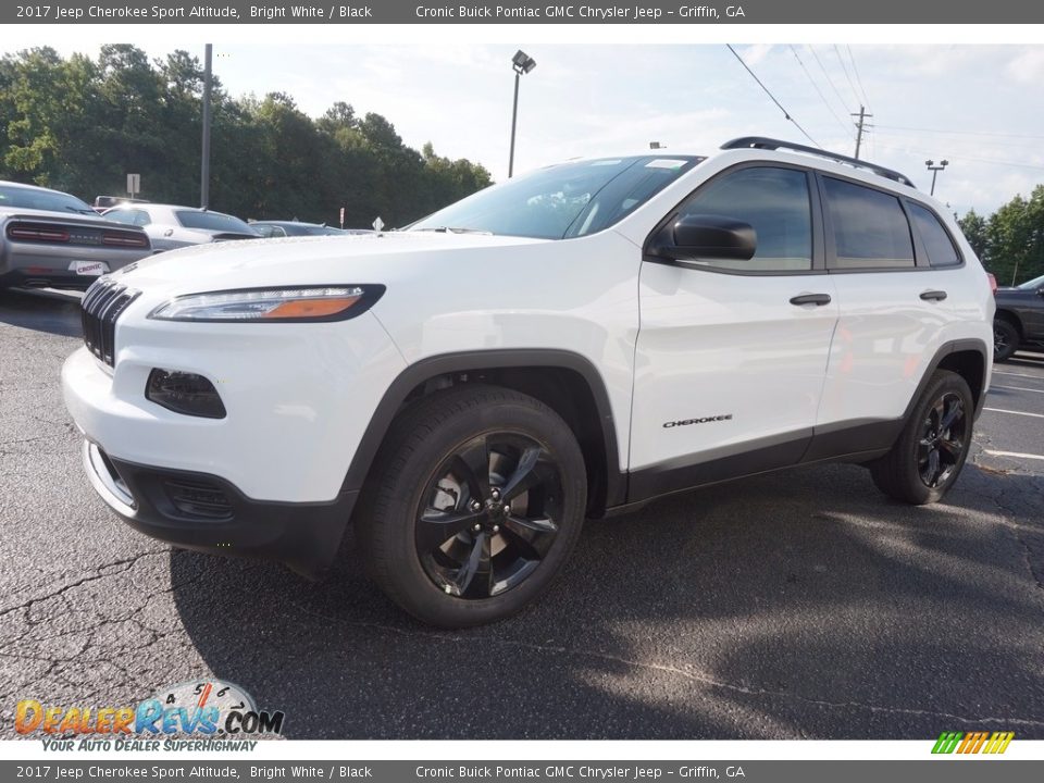 2017 Jeep Cherokee Sport Altitude Bright White / Black Photo #3