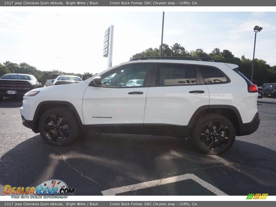 2017 Jeep Cherokee Sport Altitude Bright White / Black Photo #4