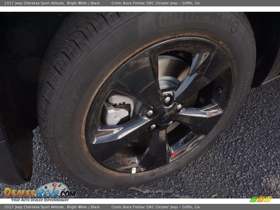 2017 Jeep Cherokee Sport Altitude Bright White / Black Photo #9