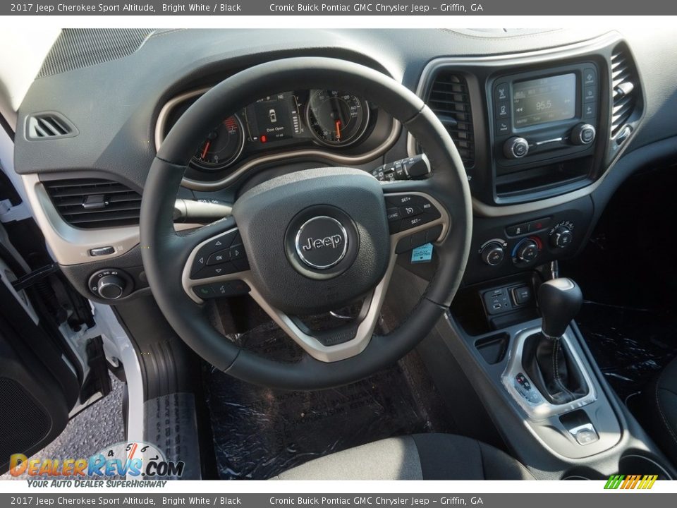 2017 Jeep Cherokee Sport Altitude Bright White / Black Photo #11