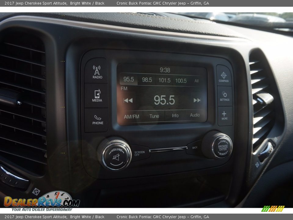 2017 Jeep Cherokee Sport Altitude Bright White / Black Photo #15