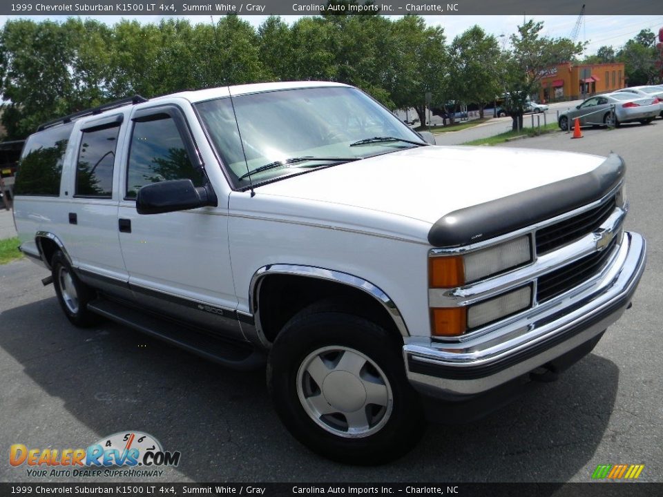 1999 Chevrolet Suburban K1500 LT 4x4 Summit White / Gray Photo #3