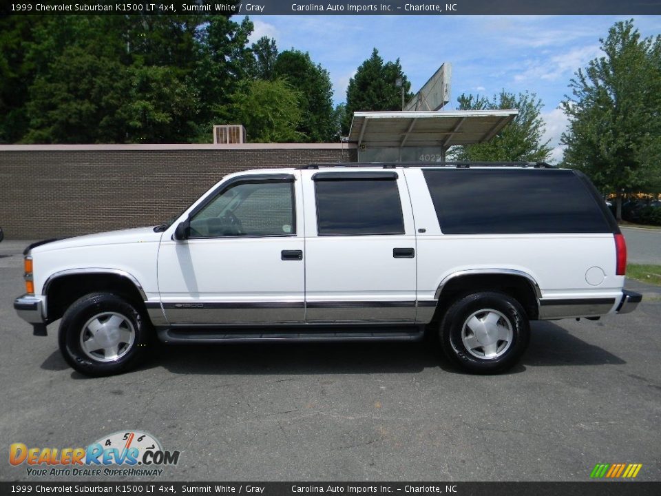 1999 Chevrolet Suburban K1500 LT 4x4 Summit White / Gray Photo #7