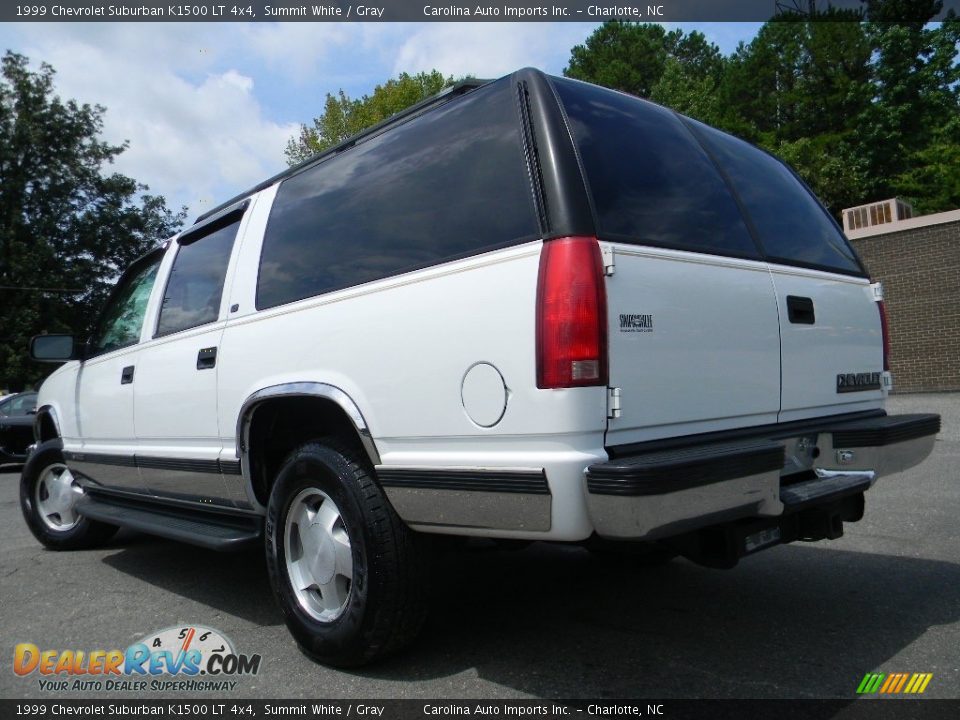 1999 Chevrolet Suburban K1500 LT 4x4 Summit White / Gray Photo #8
