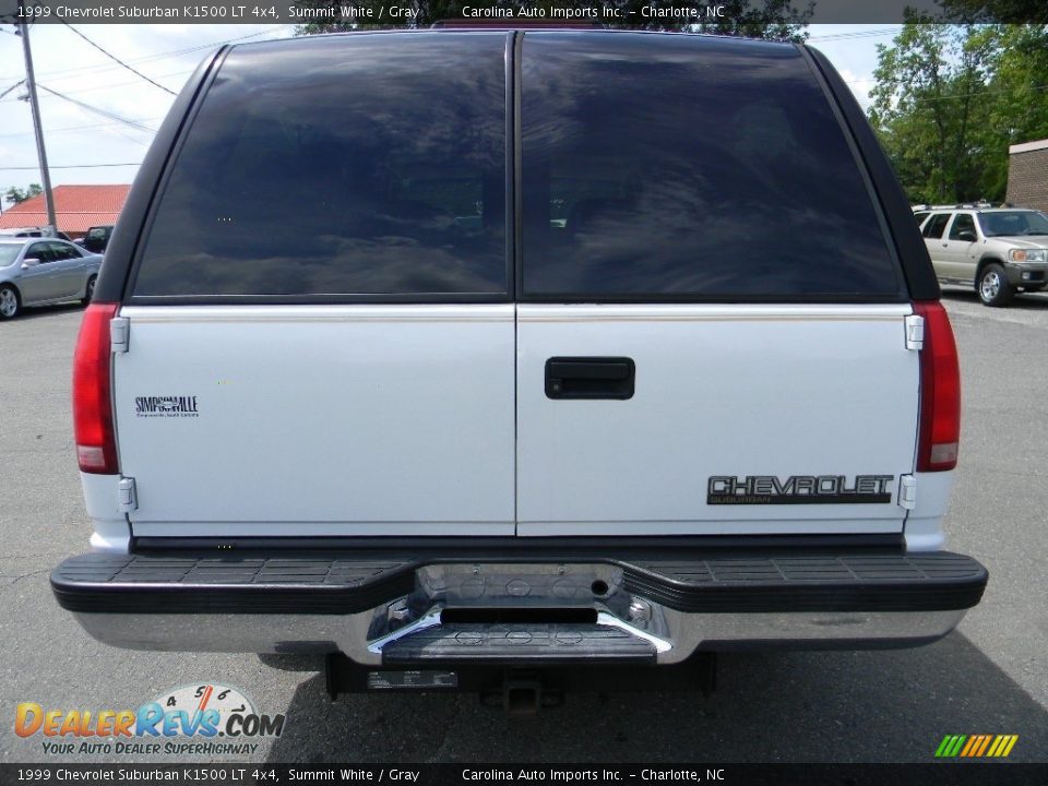 1999 Chevrolet Suburban K1500 LT 4x4 Summit White / Gray Photo #9