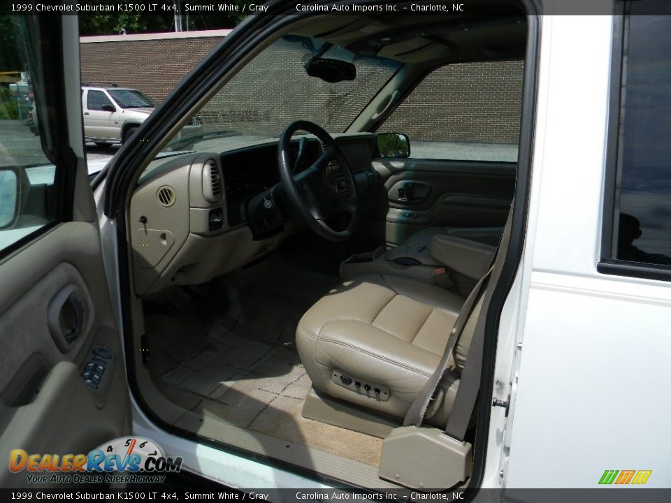 1999 Chevrolet Suburban K1500 LT 4x4 Summit White / Gray Photo #16