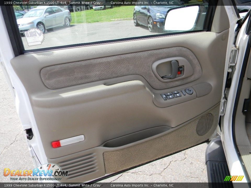 1999 Chevrolet Suburban K1500 LT 4x4 Summit White / Gray Photo #17