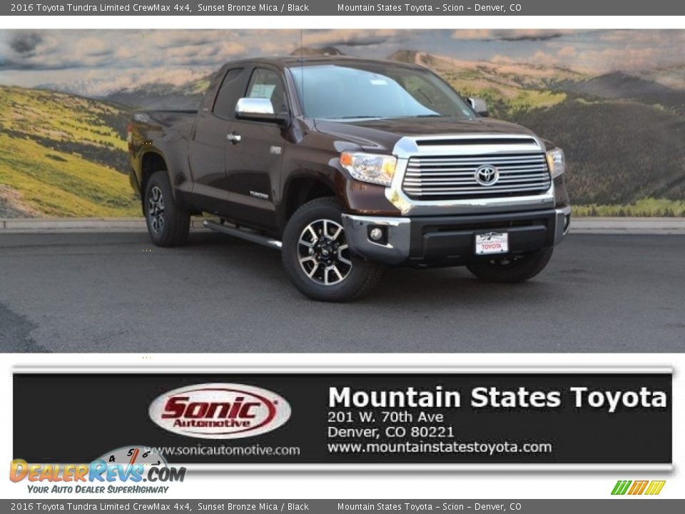 2016 Toyota Tundra Limited CrewMax 4x4 Sunset Bronze Mica / Black Photo #1