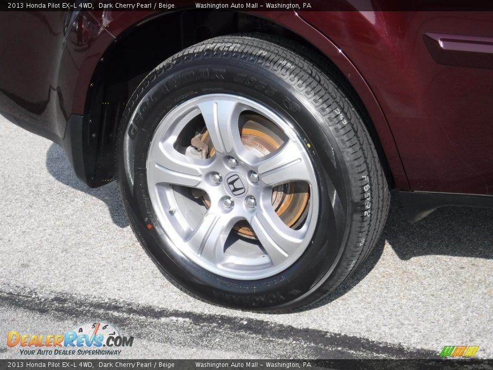 2013 Honda Pilot EX-L 4WD Dark Cherry Pearl / Beige Photo #3