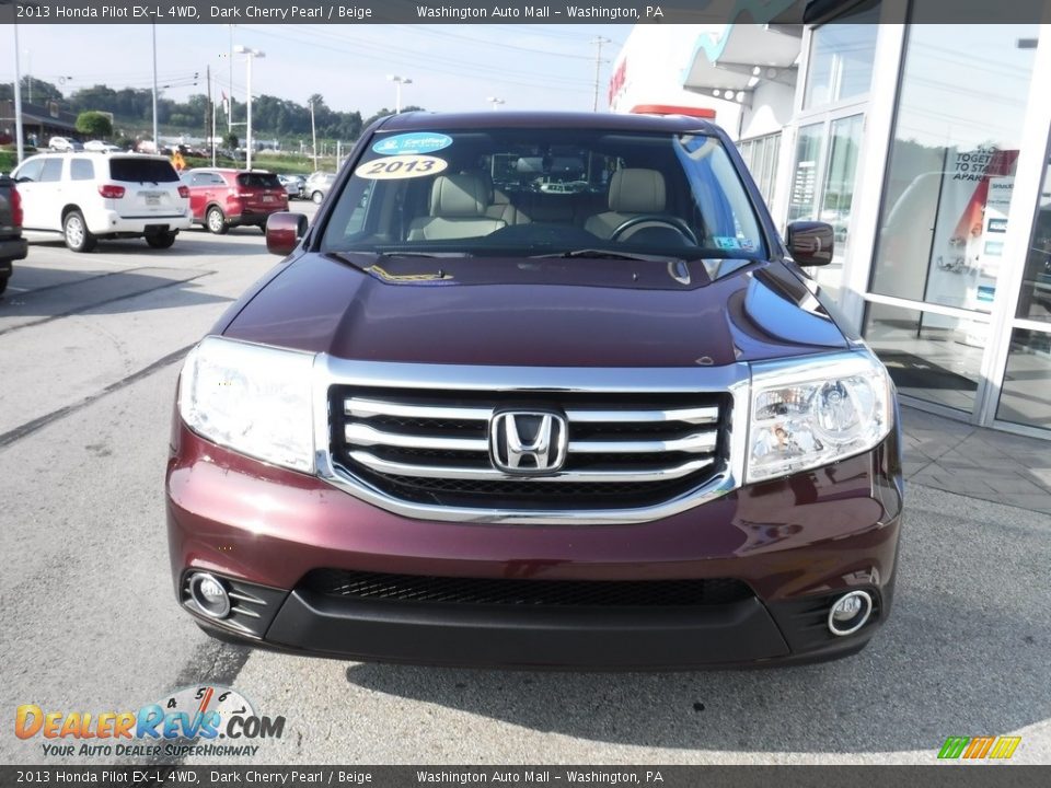 2013 Honda Pilot EX-L 4WD Dark Cherry Pearl / Beige Photo #5