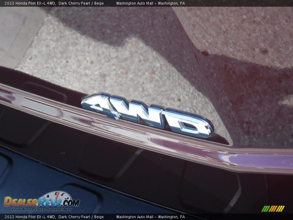 2013 Honda Pilot EX-L 4WD Dark Cherry Pearl / Beige Photo #11