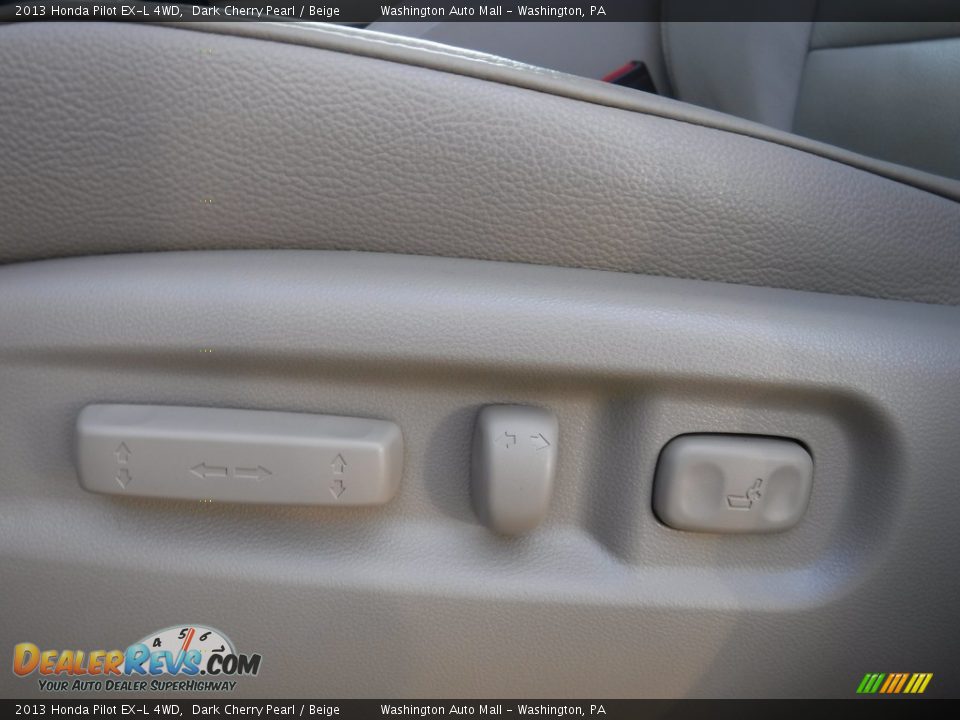 2013 Honda Pilot EX-L 4WD Dark Cherry Pearl / Beige Photo #16