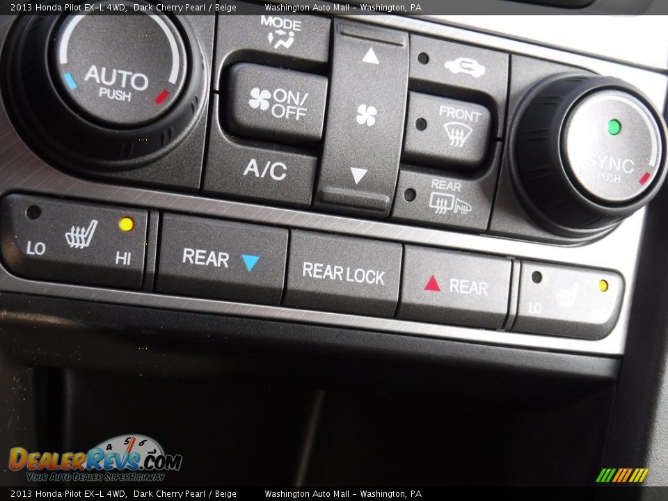 2013 Honda Pilot EX-L 4WD Dark Cherry Pearl / Beige Photo #19