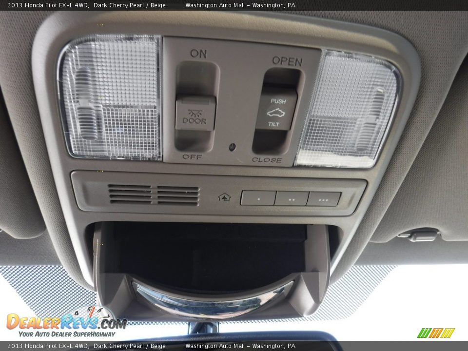 2013 Honda Pilot EX-L 4WD Dark Cherry Pearl / Beige Photo #22