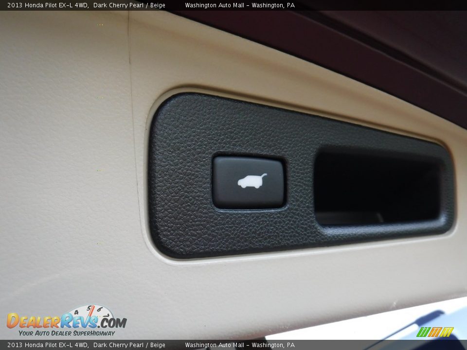 2013 Honda Pilot EX-L 4WD Dark Cherry Pearl / Beige Photo #26