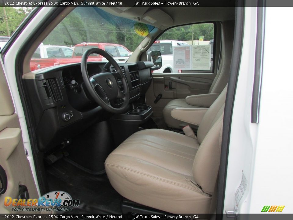2012 Chevrolet Express 2500 Cargo Van Summit White / Neutral Photo #19