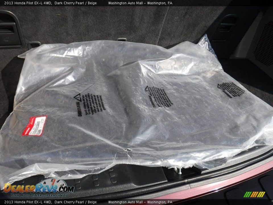 2013 Honda Pilot EX-L 4WD Dark Cherry Pearl / Beige Photo #27