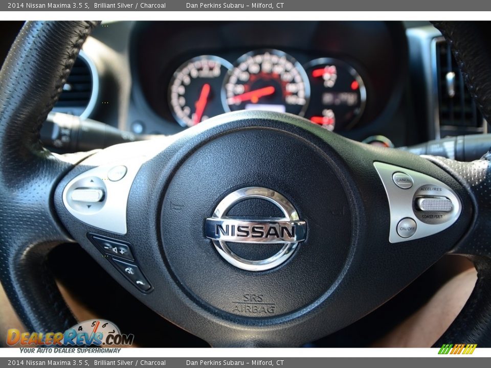 2014 Nissan Maxima 3.5 S Brilliant Silver / Charcoal Photo #15