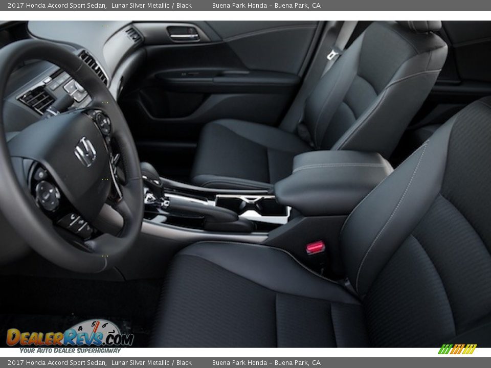 2017 Honda Accord Sport Sedan Lunar Silver Metallic / Black Photo #8