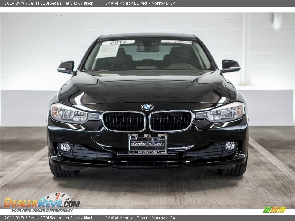 2014 BMW 3 Series 320i Sedan Jet Black / Black Photo #2