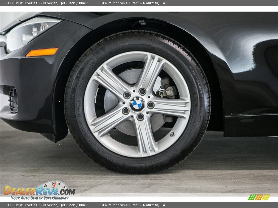 2014 BMW 3 Series 320i Sedan Jet Black / Black Photo #8