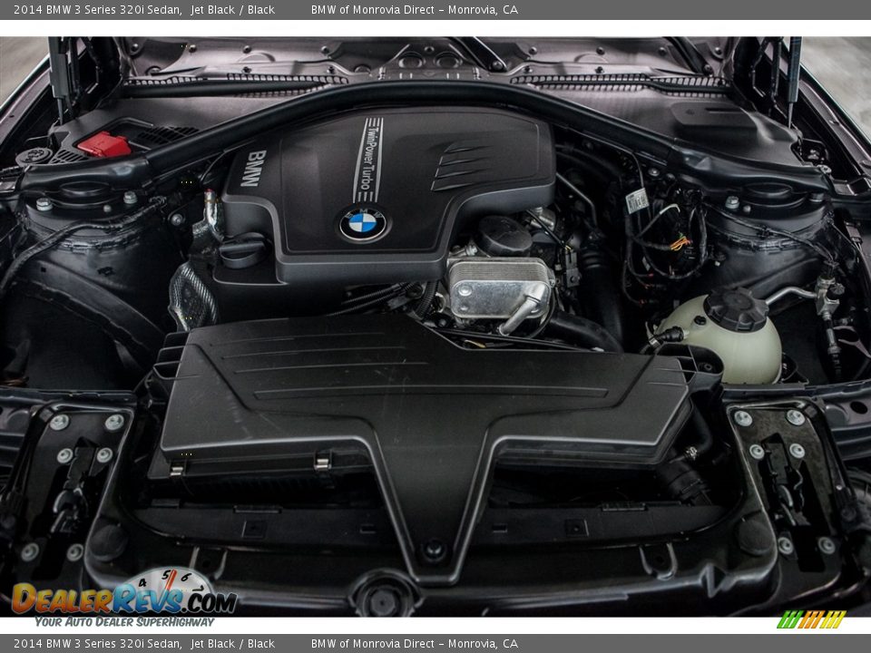 2014 BMW 3 Series 320i Sedan Jet Black / Black Photo #9