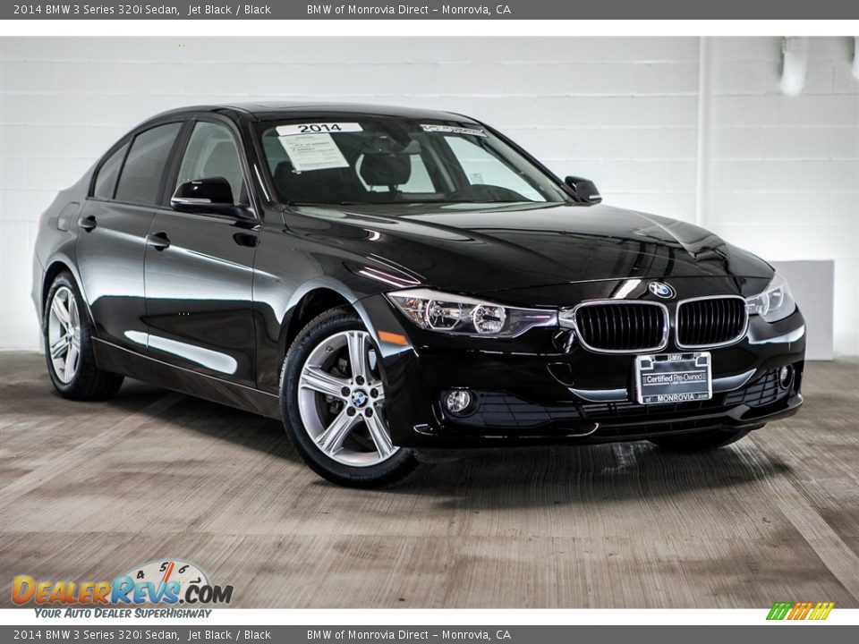 2014 BMW 3 Series 320i Sedan Jet Black / Black Photo #12